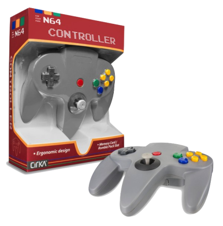 N64 Handkontroll (Grey) Ny
