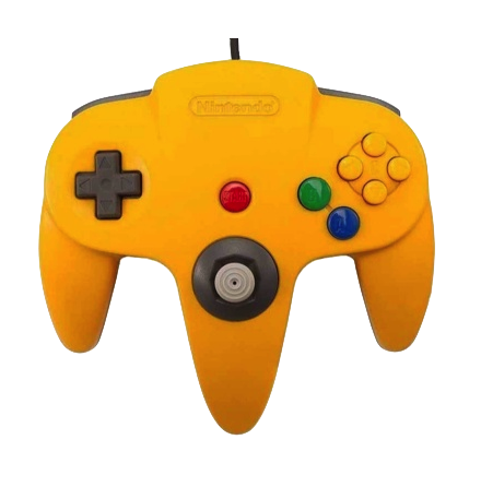 Nintendo 64 Handkontroll Gul/Yellow beg