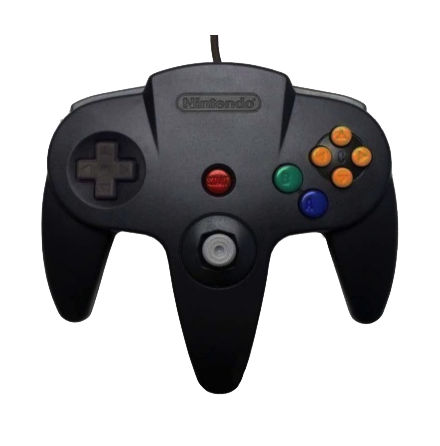 Nintendo 64 Handkontroll Svart/Black original beg