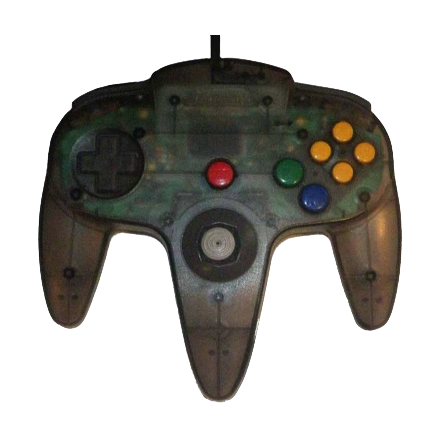 Nintendo 64 Handkontroll Svart/Smoke Black Transparent beg